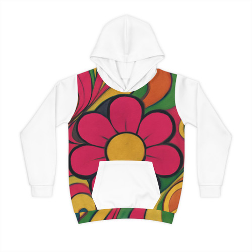 Groovy Flower Power - Children's Hoodie (AOP)