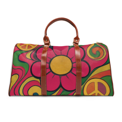 Groovy Flower Power - Waterproof Travel Bag