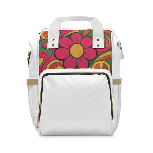 Groovy Flower Power - Multifunctional Diaper Backpack