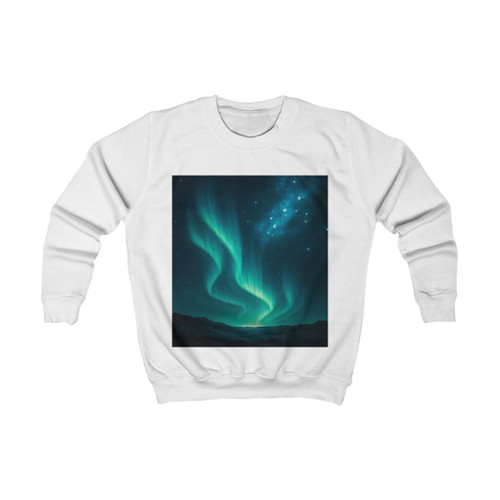 Galactic Aurora Waves - Kids Sweatshirt