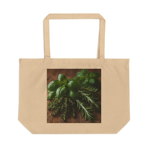 Garden Herb Symphony - Large Eco Tote Garden Herb Symphony - Large Eco Tote