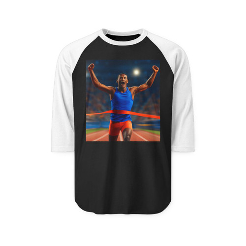 Victory Sprint Moment - Unisex Three-Quarter Sleeve Raglan Shirt