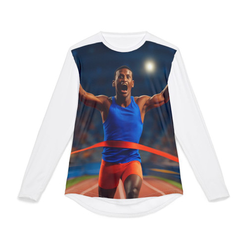 Victory Sprint Moment - Men's UV Protection Long Sleeve Shirt (AOP)