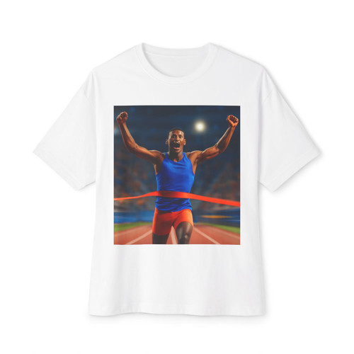 Victory Sprint Moment - Unisex Oversized Boxy Tee