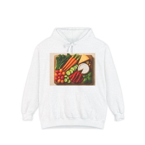 Gourmet Garden Platter - Unisex Garment-Dyed Hoodie
