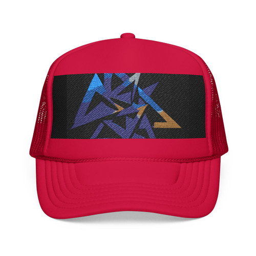 Cosmic Triangle Flow - Foam Trucker Hat (Embroidery)