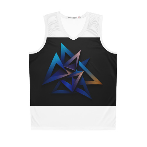 Cosmic Triangle Flow - Basketball Jersey (AOP)
