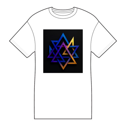 Cosmic Triangle Flow - Core Cotton Tee