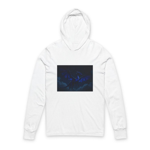 Celestial Night Wyrm - Unisex Hooded Long Sleeve Tee