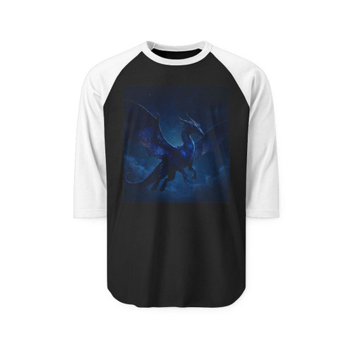 Celestial Night Wyrm - Unisex Three-Quarter Sleeve Raglan Shirt