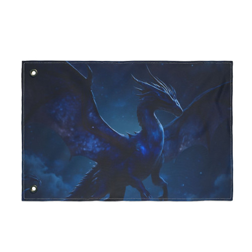 Celestial Night Wyrm - Double Sided Flag
