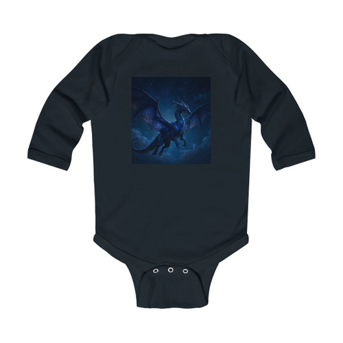 Celestial Night Wyrm - Infant Long Sleeve Bodysuit