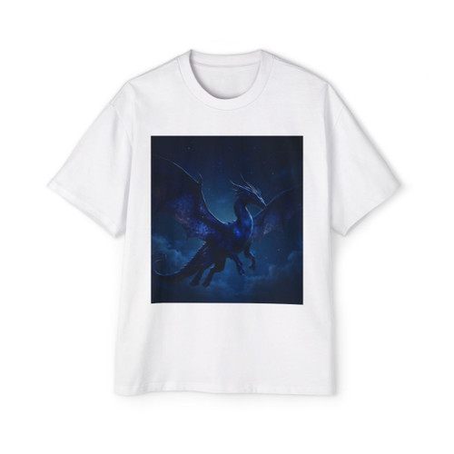 Celestial Night Wyrm - Men's Heavy Oversized Tee