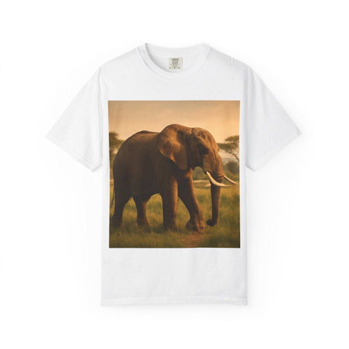 Majestic Elephant Grace - Unisex Garment-Dyed T-shirt