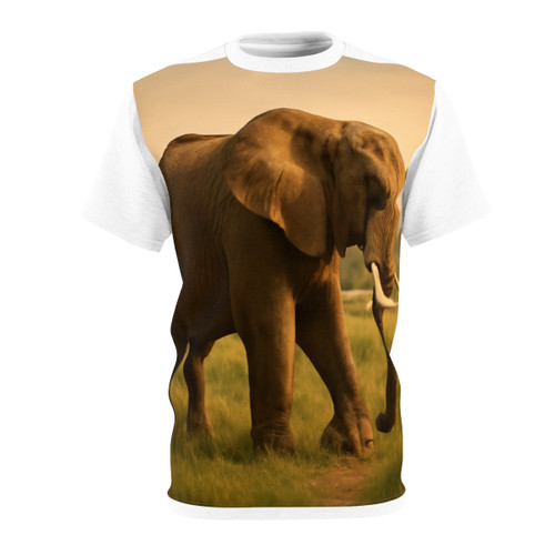 Majestic Elephant Grace - Unisex Cut & Sew Tee (AOP)