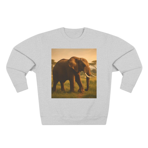 Majestic Elephant Grace - Unisex Crewneck Sweatshirt