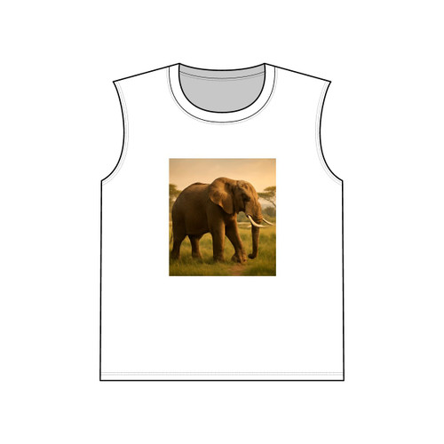 Majestic Elephant Grace - Unisex Jersey Muscle Tank