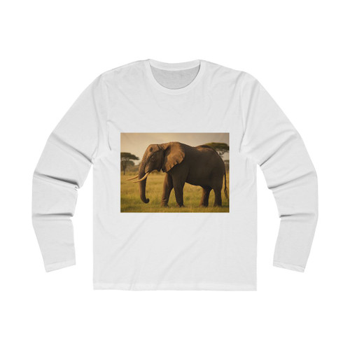 Majestic Elephant Grace - Men's Long Sleeve Crew Tee