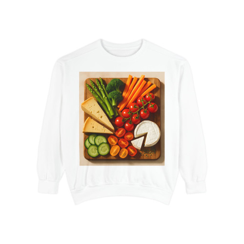 Gourmet Garden Platter - Unisex Garment-Dyed Sweatshirt