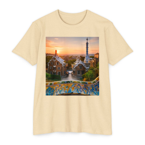 Barcelona Mosaic Dreams - Unisex CVC Jersey T-shirt