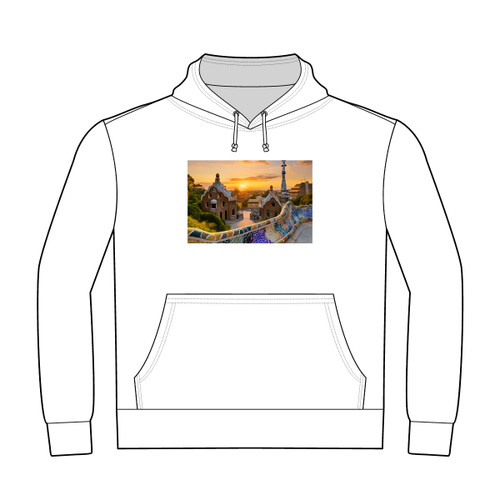 Barcelona Mosaic Dreams - Unisex Heavyweight Pullover Hoodie
