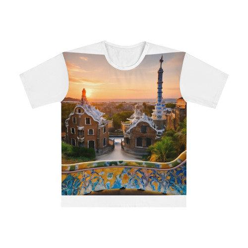 Barcelona Mosaic Dreams - Men's Loose T-shirt (AOP)