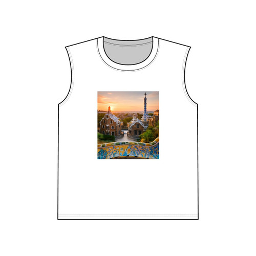 Barcelona Mosaic Dreams - Unisex Jersey Muscle Tank