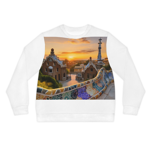 Barcelona Mosaic Dreams - Lightweight Sweatshirt (AOP)