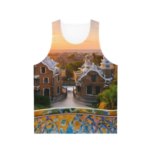 Barcelona Mosaic Dreams - Unisex Tank Top (AOP) Barcelona Mosaic Dreams - Unisex Tank Top (AOP)