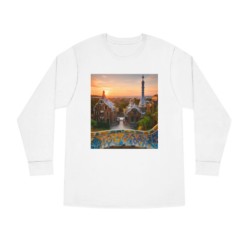 Barcelona Mosaic Dreams - Long Sleeve Crewneck Tee