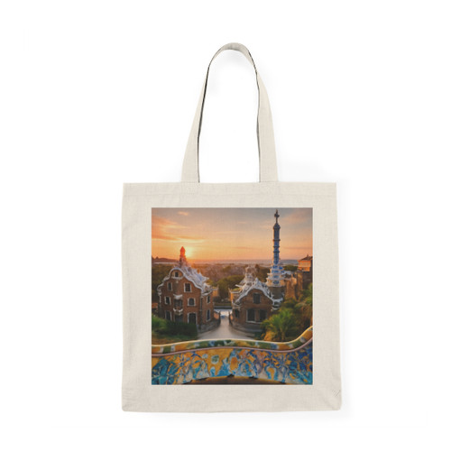 Barcelona Mosaic Dreams - Natural Tote Bag
