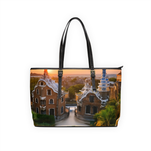 Barcelona Mosaic Dreams - PU Leather Shoulder Bag