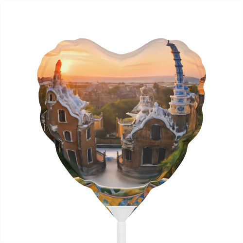 Barcelona Mosaic Dreams - Balloons (Round and Heart-shaped), 6"
