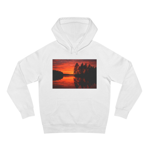 Sunset Over Tranquil Lake - Unisex Supply Hoodie