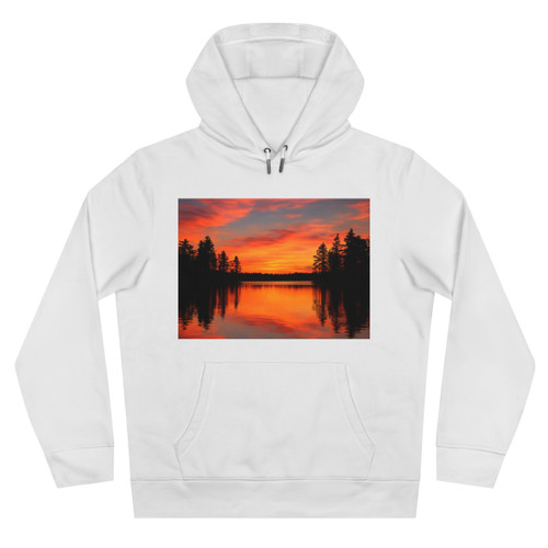 Sunset Over Tranquil Lake - King Hooded Sweatshirt
