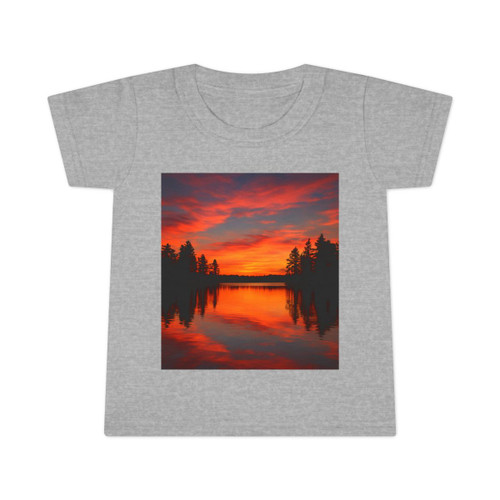 Sunset Over Tranquil Lake - Toddler T-shirt