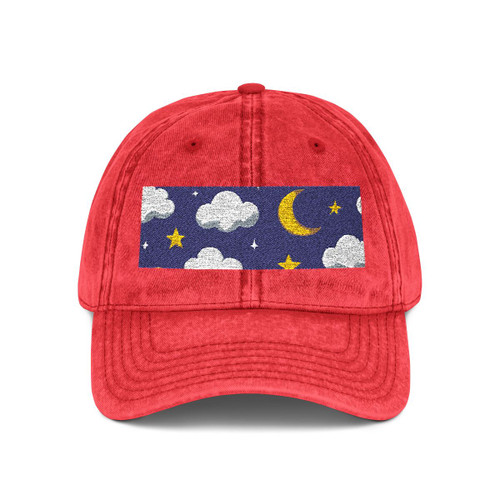 Celestial Night Whispers - Vintage Cap (Embroidery)
