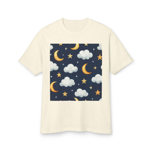Celestial Night Whispers - Unisex Garment-Dyed Heavyweight Cotton Tee