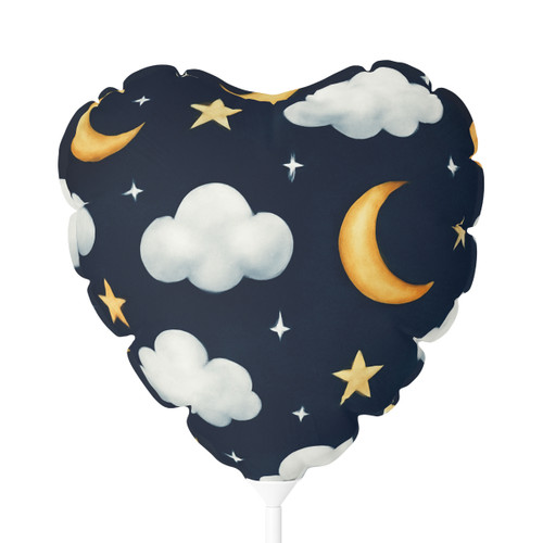 Celestial Night Whispers - Balloon (Round and Heart-shaped), 11"