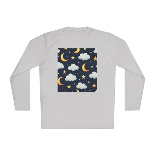 Celestial Night Whispers - Unisex Lightweight Long Sleeve Tee