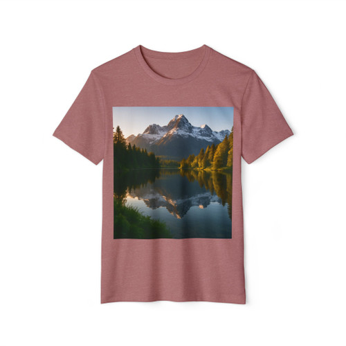Mountain Reflections - Unisex Recycled Organic T-Shirt