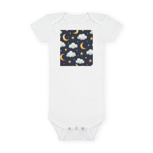 Celestial Night Whispers - Baby Short Sleeve Onesie®