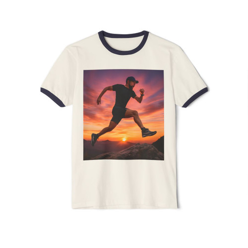Mountain Trail Conqueror - Unisex Cotton Ringer T-Shirt