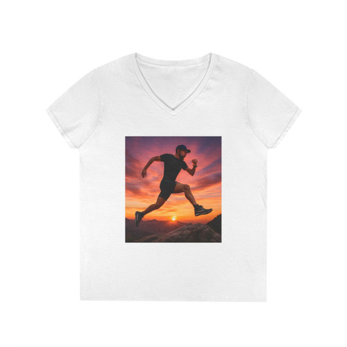 Mountain Trail Conqueror - Ladies' V-Neck T-Shirt