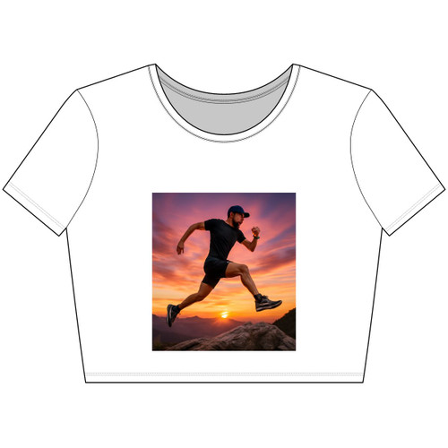 Mountain Trail Conqueror - Women’s Poly-Cotton Crop Tee