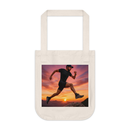 Mountain Trail Conqueror - Organic Canvas Tote Bag