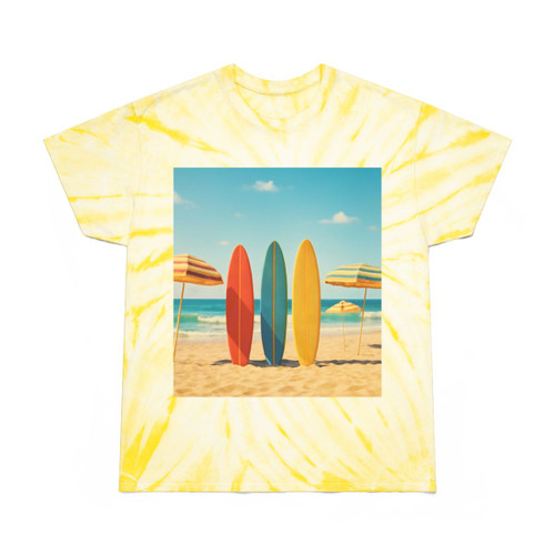 Retro Beach Vibes - Tie-Dye Tee, Cyclone