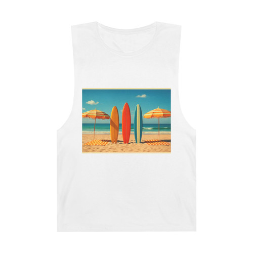 Retro Beach Vibes - Unisex Barnard Tank 