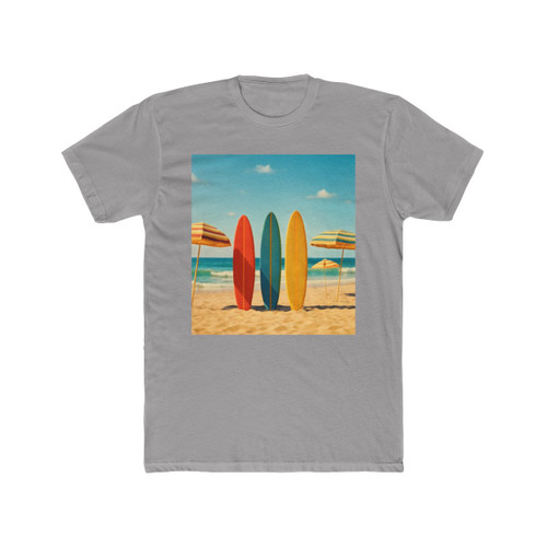 Retro Beach Vibes - Unisex Cotton Crew Tee