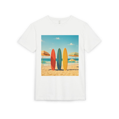 Retro Beach Vibes - Unisex Sueded T-Shirt